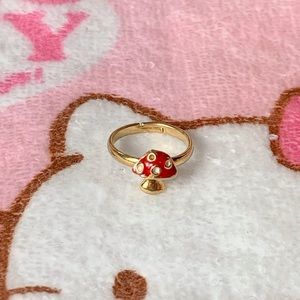 Vidakush Mushroom Midi Ring in Gold